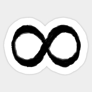 INFINITY SYMBOL IN OIL Sticker